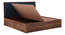 Avon Mahogany Queen Box Storage Bed-Blue (Teak Finish, Queen Bed Size, Box Storage Type) by Urban Ladder - - 