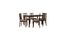 Monterey 6 Seater Dining Set with 6 Chairs (Rubberwood, Dark Cappuccino Finish) (Dark Cappuccino Finish) by Urban Ladder - - 956781