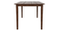 Dallas 6 Seater Dining Set with 6 Chairs (Rubberwood, Dark Cappuccino Finish) (Dark Cappuccino Finish) by Urban Ladder - - 956805