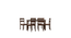 Dallas 6 Seater Dining Set with 6 Chairs (Rubberwood, Dark Cappuccino Finish) (Dark Cappuccino Finish) by Urban Ladder - - 956823