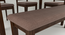 Dallas 6 Seater Dining Set with 1 Bench and 4 Chairs (Rubberwood, Dark Cappuccino Finish) (Dark Cappuccino Finish) by Urban Ladder - - 956826