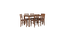 Seattle Starter Dining Set 1+6 (Rubberwood, Antique Oak Finish) (Antique Oak Finish) by Urban Ladder - - 956846