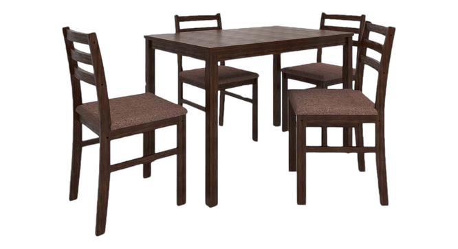 Seattle Starter Dining Set 1+4 (Rubberwood, Dark Cappuccino Finish) (Brown, Dark Cappuccino Finish) by Urban Ladder - - 956851