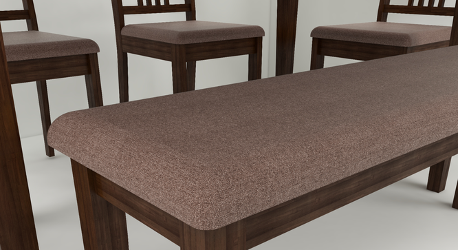 Monterey 4 Seater Dining Set with 1 Bench and 2 Chairs (Rubberwood, Dark Cappuccino Finish) (Brown, Dark Cappuccino Finish) by Urban Ladder - - 956927