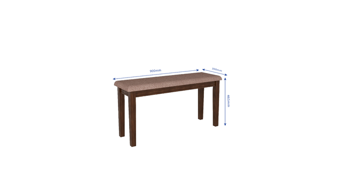 Monterey 4 Seater Dining Set with 1 Bench and 2 Chairs (Rubberwood, Dark Cappuccino Finish) (Brown, Dark Cappuccino Finish) by Urban Ladder - Dimension - 956937