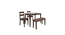 Dallas 4 Seater Dining Set with 1 Bench and 2 Chairs (Rubberwood, Dark Cappuccino Finish) (Brown, Dark Cappuccino Finish) by Urban Ladder - - 956947