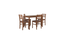 Seattle Starter Dining Set 1+4 (Rubberwood, Antique Oak Finish) (Brown, Antique Oak Finish) by Urban Ladder - - 956982