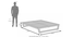 Caprica Bed (Queen Bed Size, Mango Walnut Finish) by Urban Ladder - Dimension - 957003