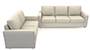 Apollo Sofa Set (Pearl, Fabric Sofa Material, Regular Sofa Size, Firm Cushion Type, Regular Sofa Type, Master Sofa Component) by Urban Ladder