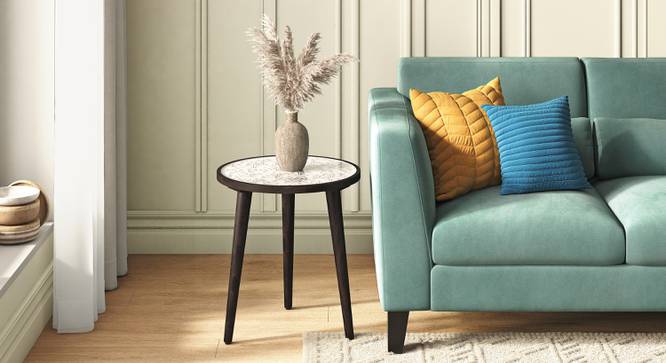 Fleur Side Table (Walnut Finish) by Urban Ladder - - 