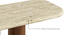 Enzo Console Table With Travertine Marble top in Amber Walnut Finish (Amber Walnut Finish) by Urban Ladder - - 964644