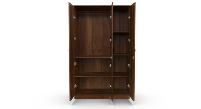 Maltein Engineered Wood 3 Door Wardrobe (Three Door, Brown Maple Finish) by Urban Ladder - - 