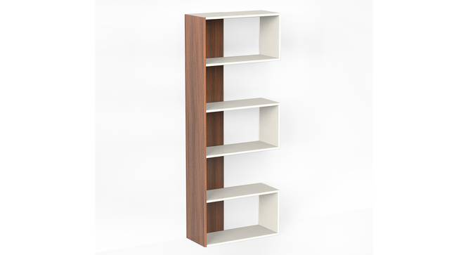Novebuk Engineered Wood Book Rack (Walnut & White Finish) by Urban Ladder - - 
