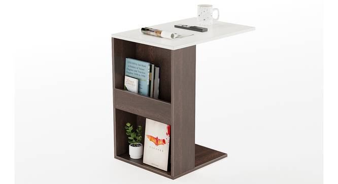 Ender Multipurpose Sofa Side End Table (Wenge & White Finish) by Urban Ladder - - 