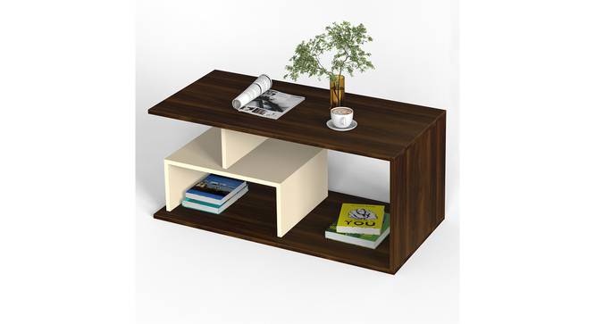 Smohn Engineered Wood Coffee Table (Brown Maple & Beige Finish) by Urban Ladder - - 