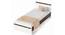 Pollo Engineered Wood Single Bed Without Storage (Single Bed Size, Wenge & White Finish) by Urban Ladder - - 