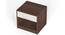 Oliver Engineered Wood Bed Side Table (Wenge & White Finish) by Urban Ladder - - 