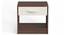 Oliver Engineered Wood Bed Side Table (Wenge & White Finish) by Urban Ladder - - 