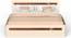 Pollo Engineered Wood King Size Bed with Box Storage (Queen Bed Size, Box Storage Type, Brown Maple & Beige Finish) by Urban Ladder - - 