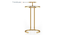 Zion Side Table with Glass Top in Gold Finish (Gold Finish) by Urban Ladder - - 