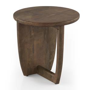 Tables Oasis Collection Design Kaya Solid Wood Side Table in Danish Walnut Finish