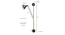 Swing Arm Corner Lamp Left Facing (Black) by Urban Ladder - - 
