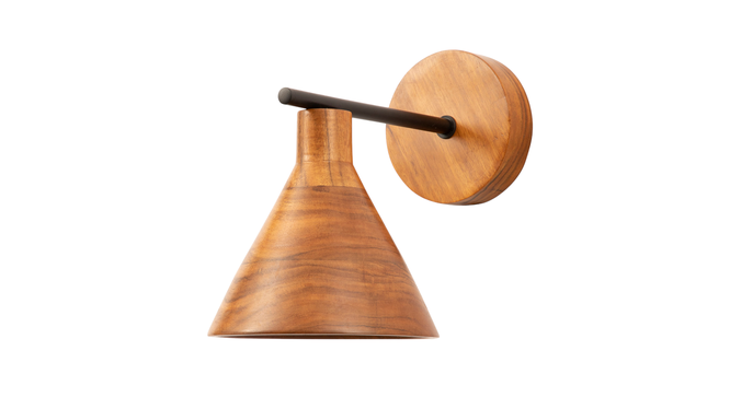 Tubino Wooden Wall Sconce (Brown) by Urban Ladder - - 