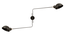 Kobuc Midcentury Modern Wall Sconce (Black) by Urban Ladder - - 