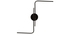 Kobuc Midcentury Modern Wall Sconce (Black) by Urban Ladder - - 