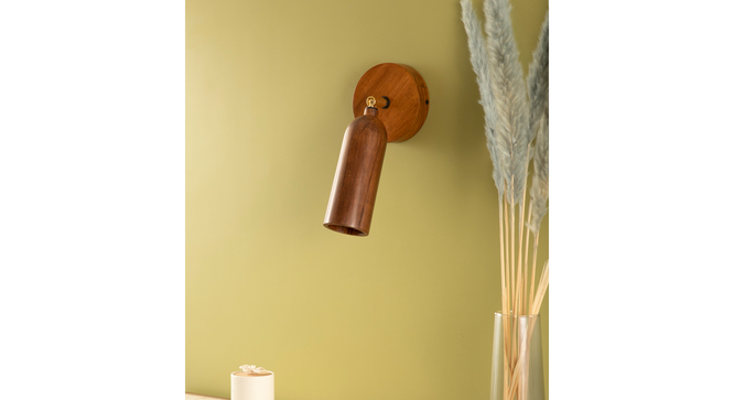 Bedside Wooden Wall Sconce (Brown) by Urban Ladder - - 