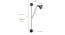 Swing Arm Corner Lamp (Black) by Urban Ladder - - 
