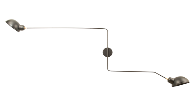 Industrial Minimalist Simple Decoration Swing Arm (Black) by Urban Ladder - - 