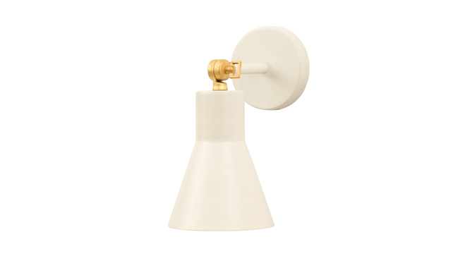 Liam Small White Wall Sconce (White) by Urban Ladder - - 