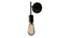 Leibal Black Metal Wall Light By SS Lightings (Black) by Urban Ladder - - 