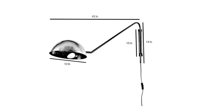 Swiveling Black Metal Wall Light by SS Lightings (Black) by Urban Ladder - - 