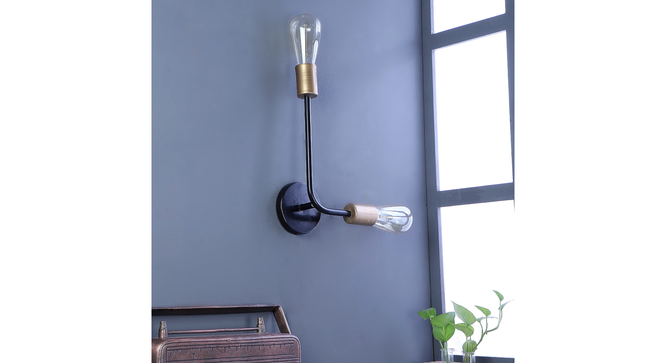 Kelda Black Metal Wall Light by SS Lightings (Black) by Urban Ladder - - 