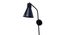 Swing Black Metal Wall Light (Black) by Urban Ladder - - 