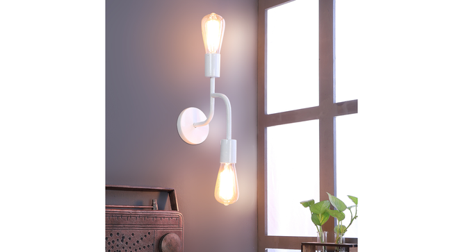 Flute White Metal Wall Light by SS Lightings (White) by Urban Ladder - - 