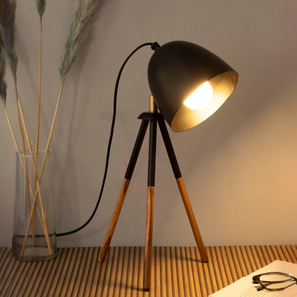 shoppeefry Teak Bud Desk Lamp Black-picture-45
