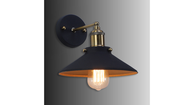 Nora Black Metal Wall Light By Ss Lightings (Black) by Urban Ladder - - 
