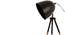 Teak Bud Desk Lamp Black (Black) by Urban Ladder - - 