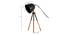 Teak Bud Desk Lamp Black (Black) by Urban Ladder - - 