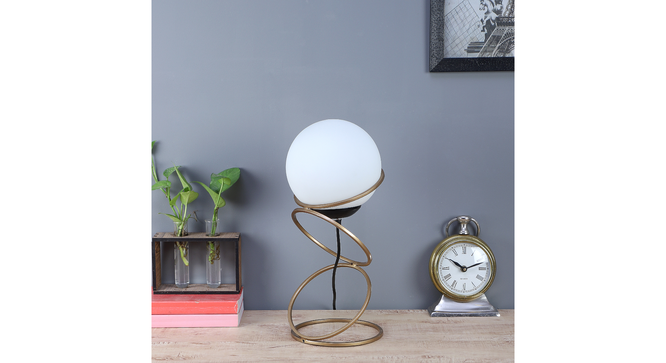 Lucca Gold Table Lamp With Metal Base Urban Ladder