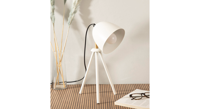 Anis Tripod Desk Lamp White (White) by Urban Ladder - - 