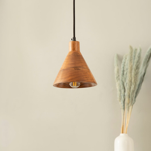 Teak Wood Cased Pendant Light