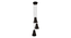 Bourouller Modern 3 Pendant Light (Black) by Urban Ladder - - 