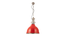 Ceramic Red Industrial Pendant Light (Red) by Urban Ladder - - 