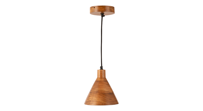 Teak Wood Cased Pendant Light (Brown) by Urban Ladder - - 