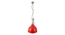 Ceramic Red Industrial Pendant Light (Red) by Urban Ladder - - 