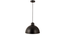 Dome Cork Pendant Light (Black) by Urban Ladder - - 